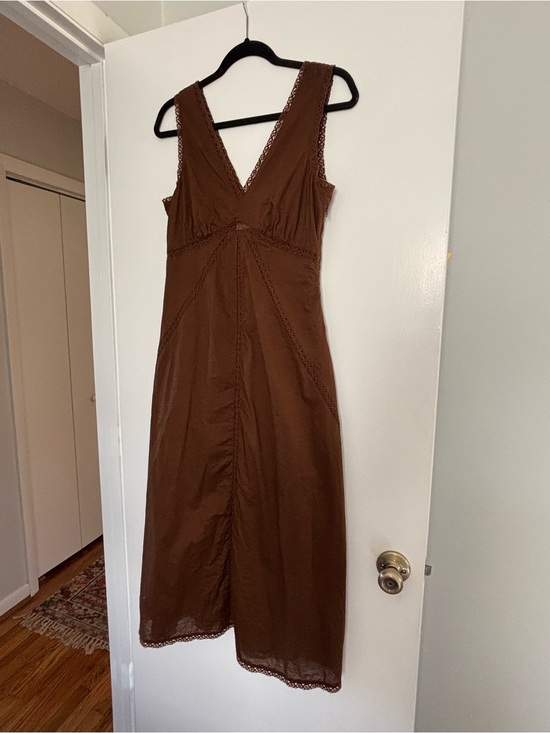 Universal Thread Dresses & Skirts - Universal Thread Chocolate Brown V-Neck Midi Dress